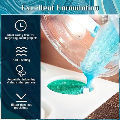 Epoxy Resin 1 Gallon Crystal Clear Epoxy Resin Kit Self-Leveling,  High-Glossy