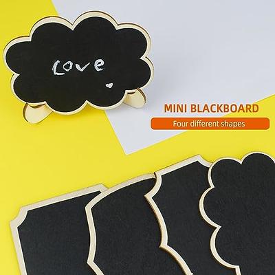 20 Pack Mini Chalkboard Signs Food Labels Small Wooden Blackboard with  Easel Stand for Table Numbers Wedding Sign Message Board Place Cards Party  Chalk Board Event Decorations Buffet Chalkboards - Yahoo Shopping