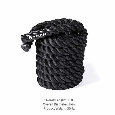 Bonnlo Exercise Rope 1.5 Width Poly Dacron 30 ft Length Battle Rope  Workout