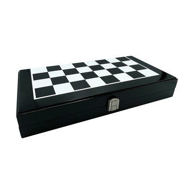 Hey! Play! 3-in-1 Deluxe Wooden Chess, Backgammon and Chess Set W350003 -  The Home Depot