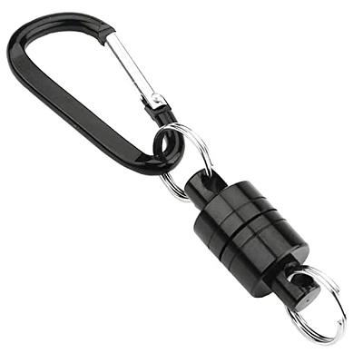 Magnetic Net Release Holder With Coiled Lanyard Fly Fishing Tools