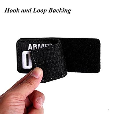  Embroidered Security Patch | Security Badge Hook and Loop for Security  Vest | Security Patches for Vest Jacket and Shirt (2 Pack) (One Large & One