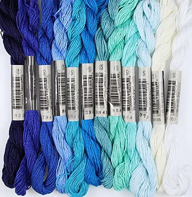 KCS 25 M/Skein Mercerized Pearl Cotton Crochet Needlepoint Thread,Size 5,  12 skeins,Mixed Color 03 - Yahoo Shopping