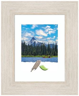 Amanti Art Hardwood Whitewash Wood Picture Frame Opening Size