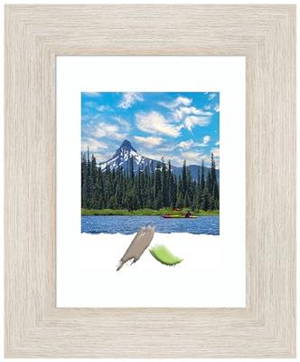 Amanti Art Hardwood Whitewash Wood Picture Frame Opening Size 11x14 (Matted  To 8x10 in.) Picture Frame