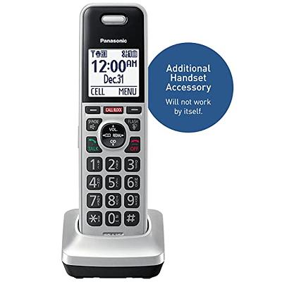 Panasonic Expandable Cordless Phone System with Call Block and Answering  Machine - 1 Cordless Handsets - KX-TGD630M (Metallic Black)