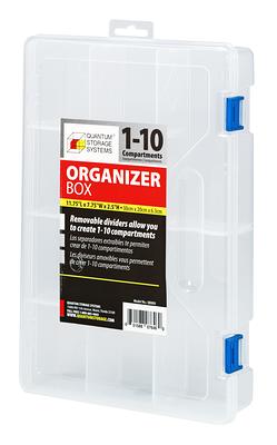 COMMANDER 10-Compartment Plastic Small Parts Organizer in the