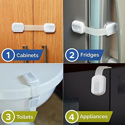 Child Safety Locks (10-Pack) Baby Safety Cabinet Locks - for