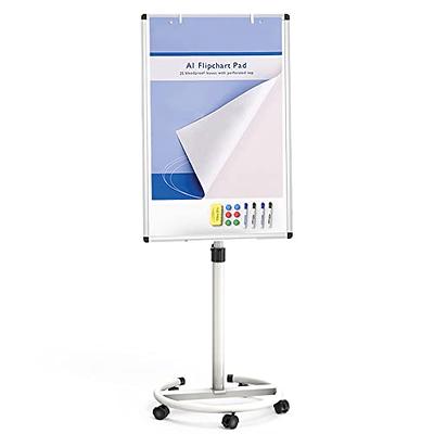 Mobile Dry Erase Board – 40x28 inches Magnetic Portable Whiteboard Stand  Easel White Board Flipchart Easel Board with 25 Sheets Paper Pad - Yahoo  Shopping