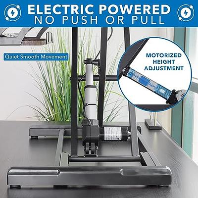 TechOrbits Standing Desk Converter, 32-inch Height Adjustable, MDF