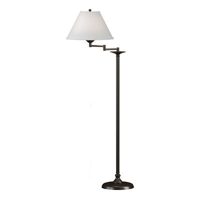 Dainolite Gabriela 1 Light Tripod Aged Brass Floor Lamp with Black and Gold  Shade