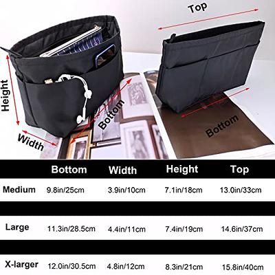 Large Bag Organizer for Tote Bag With Two Divider Compartment 