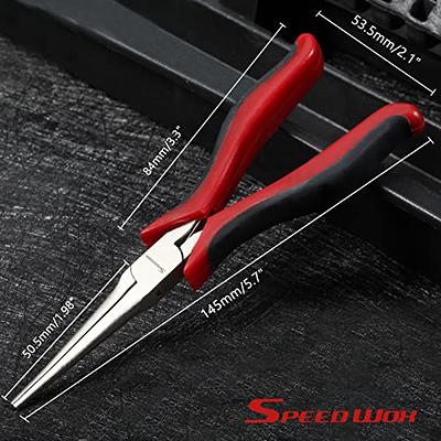 SPEEDWOX Mini Needle Nose Pliers Smooth Flat Jaws Extra Long Nose Long  Reach Micro Functional Precision Tool with Spring Craft Beading Jewelry  Making Chrome Vanadium Steel 5 Inches - Yahoo Shopping