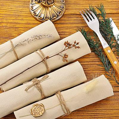 Socomi Cotton Linen Napkins Bulk 17x17 Stonewashed Cloth Dinner Napkins  Rustic Thick Table Napkins for Fall Thanksgiving Christmas Party Wedding  Decoration (Set of 4, Champagne) - Yahoo Shopping