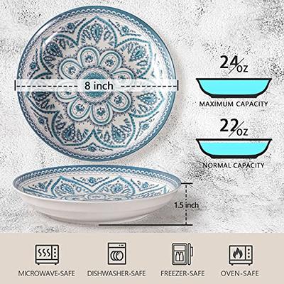  KOXIN-KARLU Melamine Bowls with Lids, 28-ounce Bowls for Snack  and Cereal or Salad, set of 6 Multicolor : Home & Kitchen