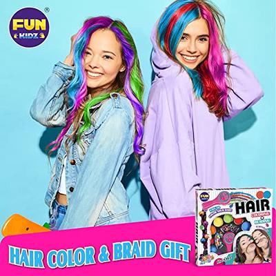 Hair Braiding Kit for Girls 8-12, FunKidz Handheld Hair Temporary Coloring  Clamp with Hair Chalk for Kids Washable Hair Makeup Kit - Yahoo Shopping