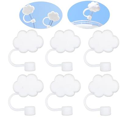 6PCS Cloud Straw Cover, Straw Caps Covers, Straw Covers For