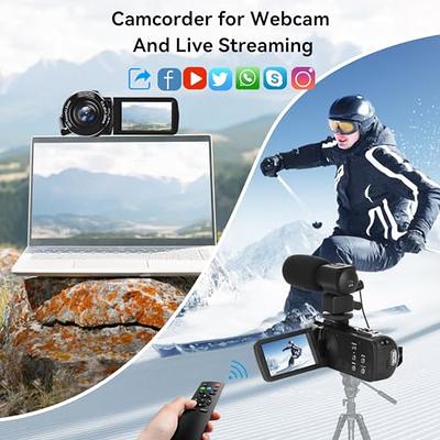 5K Video Camera Camcorder, 48MP UHD Wifi IR Night Vision Vlogging Camera  for , 16X Digital Zoom Touch Screen Vlog Camera with External