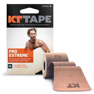 KT Tape Pro Kinesiology Therapeutic Body Tape: Roll of 20 Strips, Jet Black