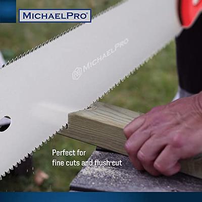 MichaelPro Japanese Pull Saw, 10 Inch Double Edge Hand Saw for Wood  Working, Japanese Ryoba Saw Flush Cut Saw Woodworking Tools with Corrosion  Resistant High Carbon Steel Blade, Non-Slip Handle - Yahoo