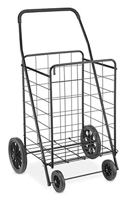 Utility Cart with Wheels, CRAFTFORCE 3-Tier Food Service Cart, Heavy Duty  528lbs Capacity Rolling Utility Cart with Lockable Wheels for Office,  Kitchen, Garage, Warehouse, 31.5 x 16.9 x 37.8, Black - Yahoo