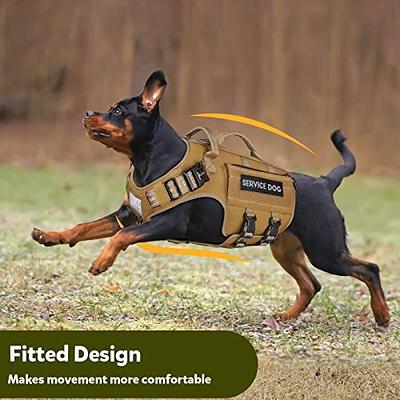 Kastty Premium Tactical Dog Harness, with Sturdy 2 Handles& Metal