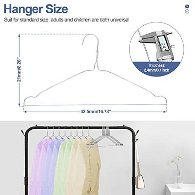 Fayleeko Wire Hangers 50 Pack Coat Hangers Strong Heavy Duty