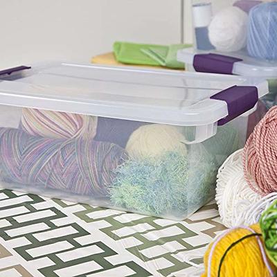 6-Tier Stackable Plastic Storage Bins with Lids and Doors-White | Costway