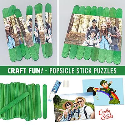 KTOJOY 200 Pcs Colored Wooden Craft Sticks Wooden Popsicle Colored