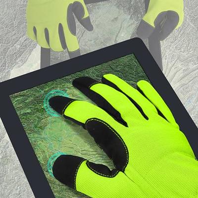 1 Pair High Performance Multi-Purpose Light Duty Work Gloves For Men&Women  Breathable & High Dexterity Touch Screen For Multipurpose, Excellent Grip O
