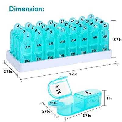 Monthly Pill Organizer - Am/Pm Daily Pill Organizer 32