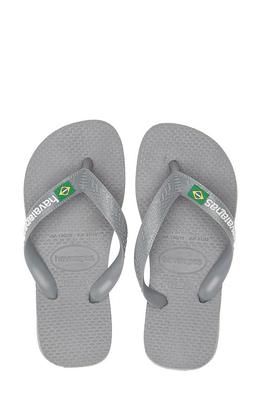 Steel Grey Brazil Flip Flops