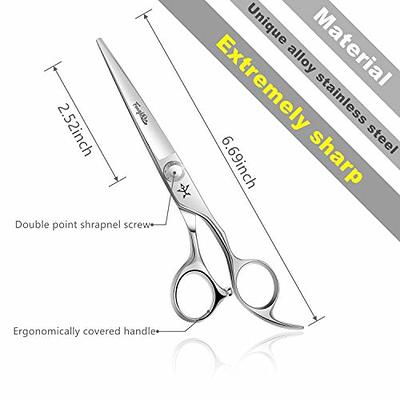 MIRACLE Professional Barber Hair Cutting Scissors, Hairdressing Shears 6.5  Inch.Sharp Hair Salon Scissor for Hairstylists.Beard Trimming Scissor for