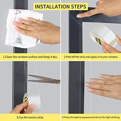 Dualplex High Density Foam Weather Stripping Door Seal Strip Insulation Tape Roll for Insulating Door Frame, Window, Air Conditioner | Self Adhesive Sealing