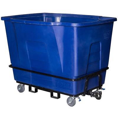 Lavex 1 Cubic Yard Black Heavy-Duty Tilt Truck / Trash Cart (2100 lb.  Capacity)