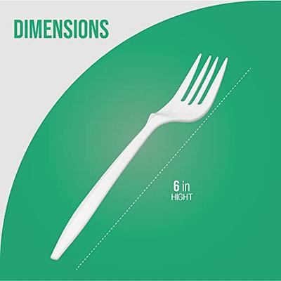1,000 Plastic Disposable Forks Bulk White Medium Weight Disposable  Silverware Plastic Cutlery Fork - Yahoo Shopping