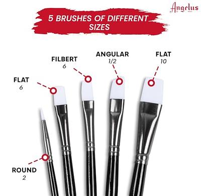 Angelus Leather Paint Kit- Basics Starter Kit Includes 5 Paints, Prep, & 5  Piece Paint Brush Set - Yahoo Shopping