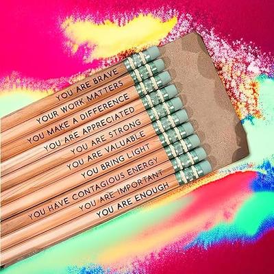 Affirmation Pencil Set - 2023 New 10 PCS Colorful Bulk Motivational Pencils,  Cool Personalized Inspirational Sayings Pencils, Cute Mental Pencils for  Boys Girls Birthday Christmas Gifts (B-Wood) - Yahoo Shopping