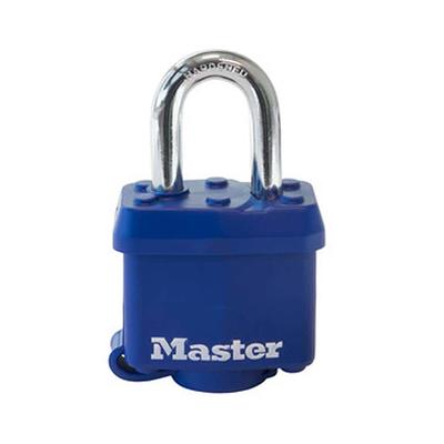 Master Lock Outdoor Padlock with Key, 1-1/8 in. Wide 7KADCC - The Home Depot