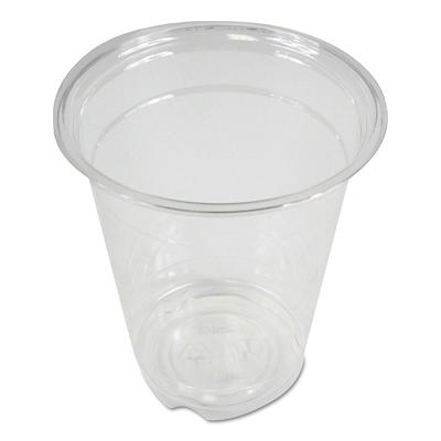 16 Oz Clear Plastic Cups PET Disposable Cold Cups with lids and