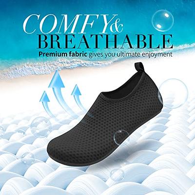 Homitem Water Shoes for Women Men Kids Toddler Aqua Socks Slip On Barefoot  Swim Quick Dry