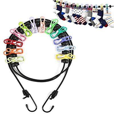 12pcs/ set Sock Clips For Laundry Portable Strong Clothes Pins