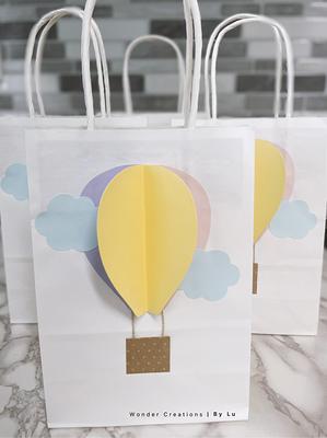 Hot Air Balloon Party Favor Bags/Baby Shower Favors/1st Birthday  Favor/Gender Reveal Favors/Baptism Favors - Yahoo Shopping