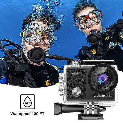 AKASO EK7000 Pro 4K Action Camera with Touch Screen EIS Adjustable View  Angle Web Underwater Camera 40m Waterproof Camera Remote Control Sports  Camera with Helmet Accessories Kit 