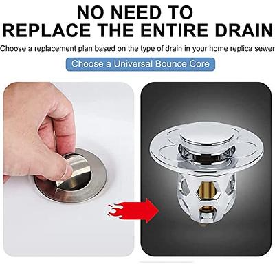 Universal Bathroom Sink Stopper, Press-type Anti-odor Sink Drain