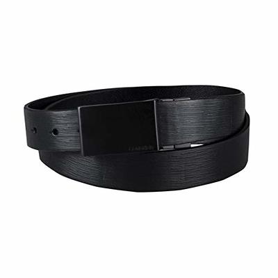 Calvin Klein Men's Casual CK Monogram Cut Out Buckle Belt, Dark