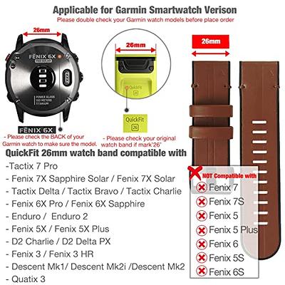 Garmin Fenix 7X Solar Brown Leather Strap Smartwatch