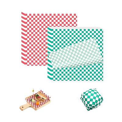 120 Pieces Wax Paper Sheets 12x12 Inch, SUCCEFORT Sandwich Wrap Paper Food  Basket Deli Paper Checkered Wax Paper Sheet Liners for Wrapping Bread and  Sandwiches Fries, Red+Green - Yahoo Shopping