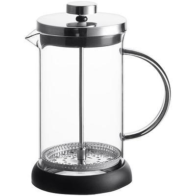 Acopa 27 oz. Glass / Black French Coffee Press