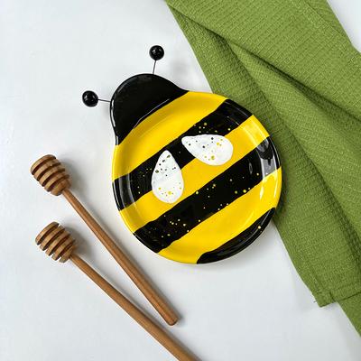 Floral Bee Happy Ceramic Spoon Rest Set